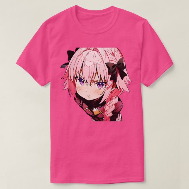 POV Astolfo är arg på dig Kawaii Pouting Boy Meme T Shirt (Design framsida)