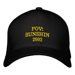 POV SUNSHIN 2002 Broderad Svart  Keps