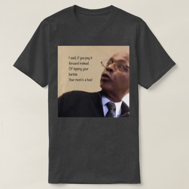 POV Youre a barista T Shirt (Design framsida)