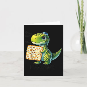 Pover Maror Morsa-roar Dinosaur Funny Pesach Småba Kort