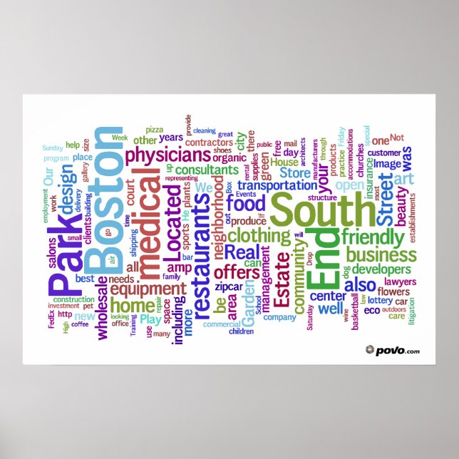 Povo.com Poster South End (Framsidan)