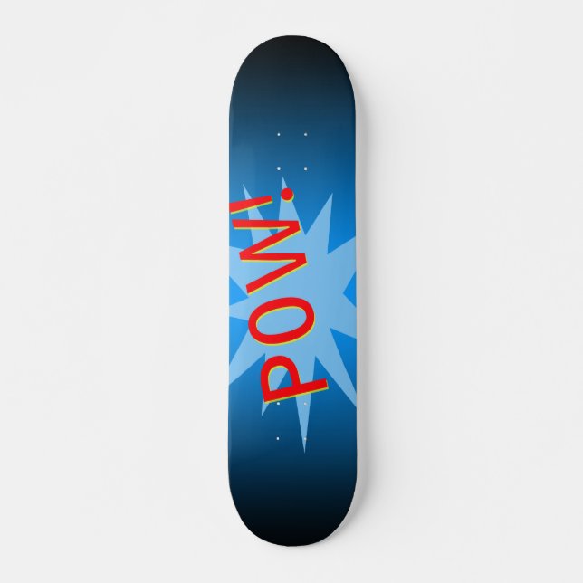 Pow Designad Skateboard Bräda 19,5 Cm (Framsida)
