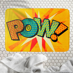 POW Kul Retro Serietidning Popkonst Badrumsmatta