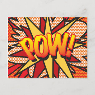 POW Kul Retro Serietidning Popkonst Vykort