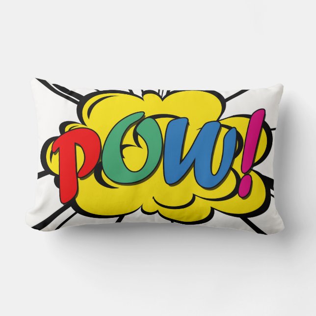 Pow! Lumbarkudde (Framsida)