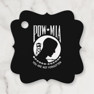 POW MIA Amerikanska militära hjältar Krigsfångar Gåvor Etiketter