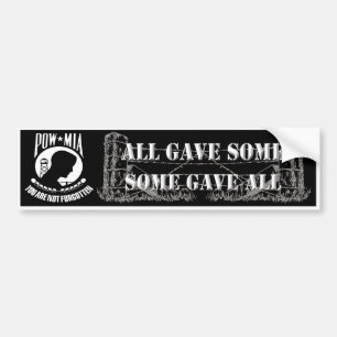 POW - MIA-bildekal Bildekal