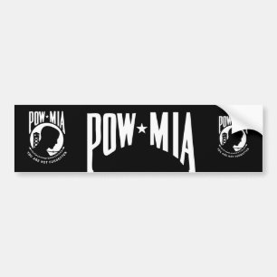 POW MIA Bumper Sticker Bildekal