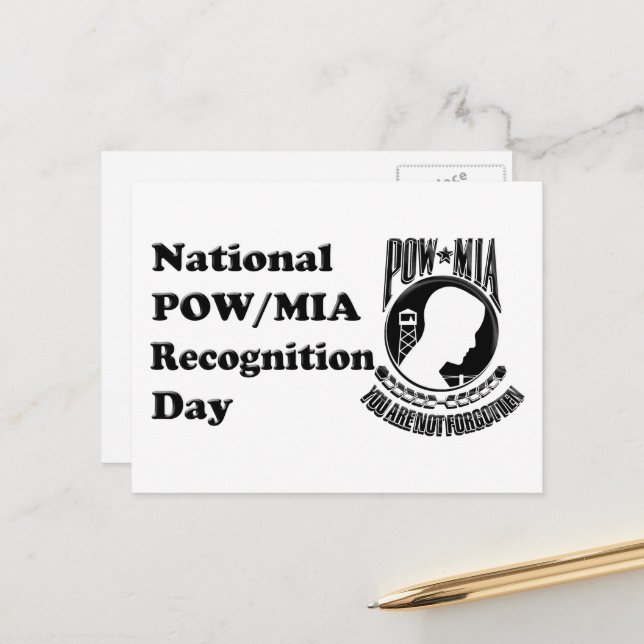 POW/MIA-dagen Vykort (Fram/Back In Situ)