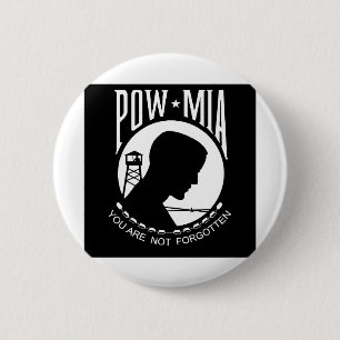 POW - MIA: Du glömms inte! Knapp