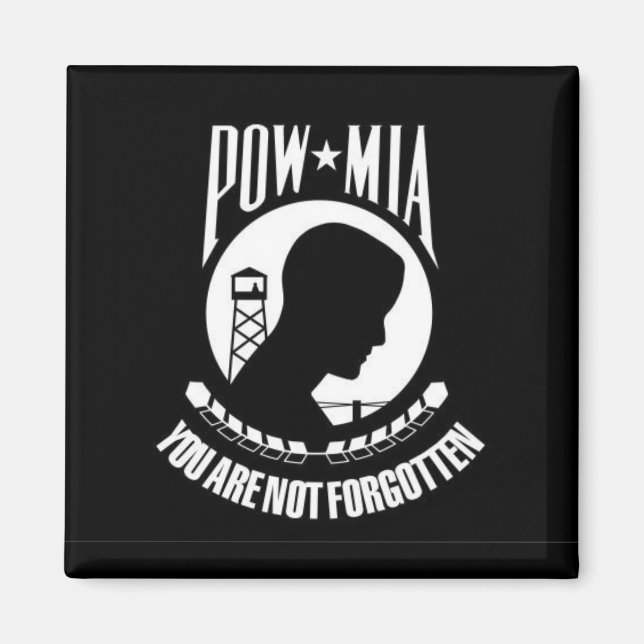 POW*MIA du inte glömmer - Magnet (Framsidan)