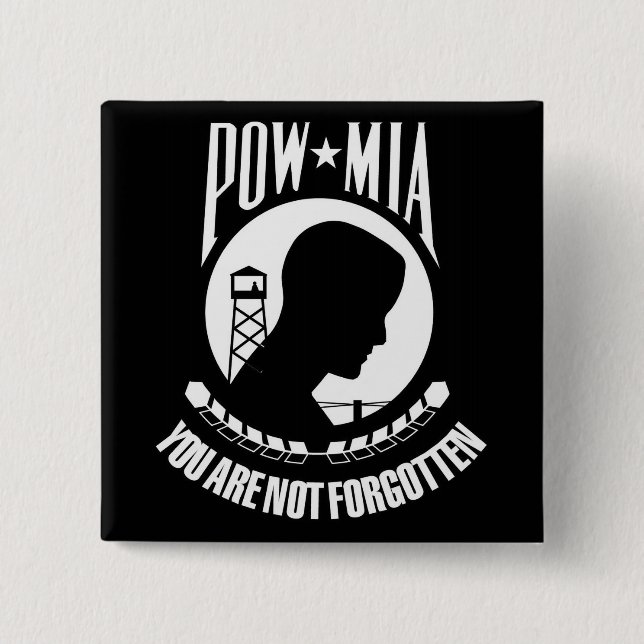 POW-MIA flagga Knapp (Framsida)