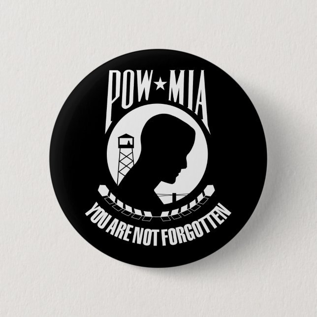 POW MIA FLAGGA KNAPP (Framsida)