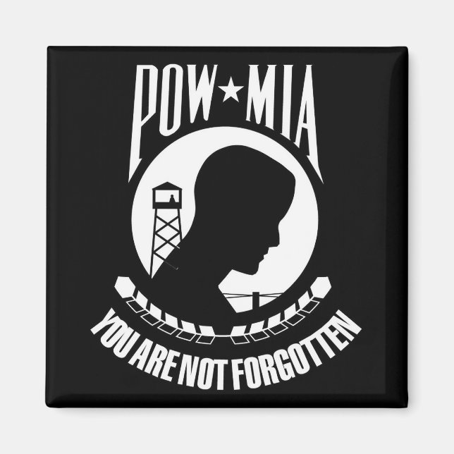 POW-MIA flagga Magnet (Framsidan)