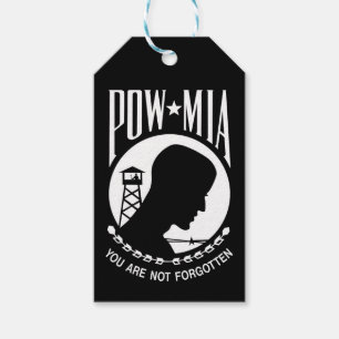POW MIA-flagga: Saknade soldater från Vietnamkrige Presentetikett