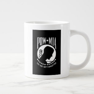 POW MIA Flagga: Soldater från Vietnam Krig saknas, Jumbo Mugg