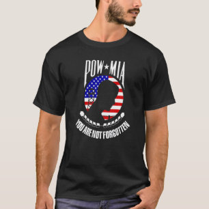 Pow Mia-Flagga som du inte glömmer bort T Shirt