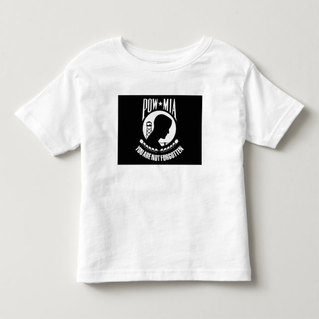 POW-MIA flagga Tee Shirt (Framsida)
