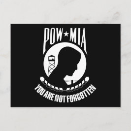 POW MIA FLAGGA VYKORT