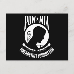 POW MIA FLAGGA VYKORT