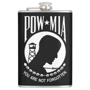 POW MIA-flaggan: Saknade soldater från Vietnamkrig Fickplunta