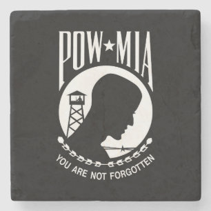 POW MIA-flaggan: Saknade soldater från Vietnamkrig Stenunderlägg