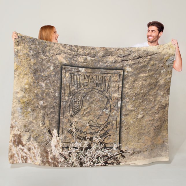 Pow Mia Fleecefilt (På plats)