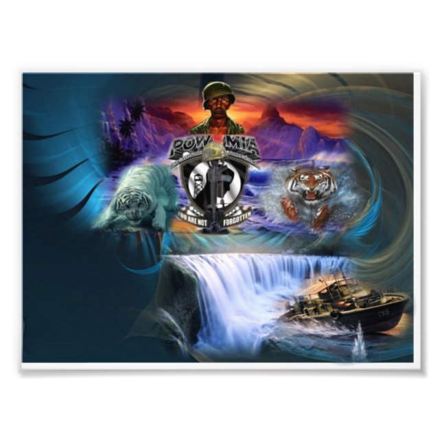 POW/MIA FOTOTRYCK (Framsidan)