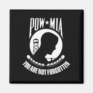 POW*MIA glömms du inte - magneten Magnet