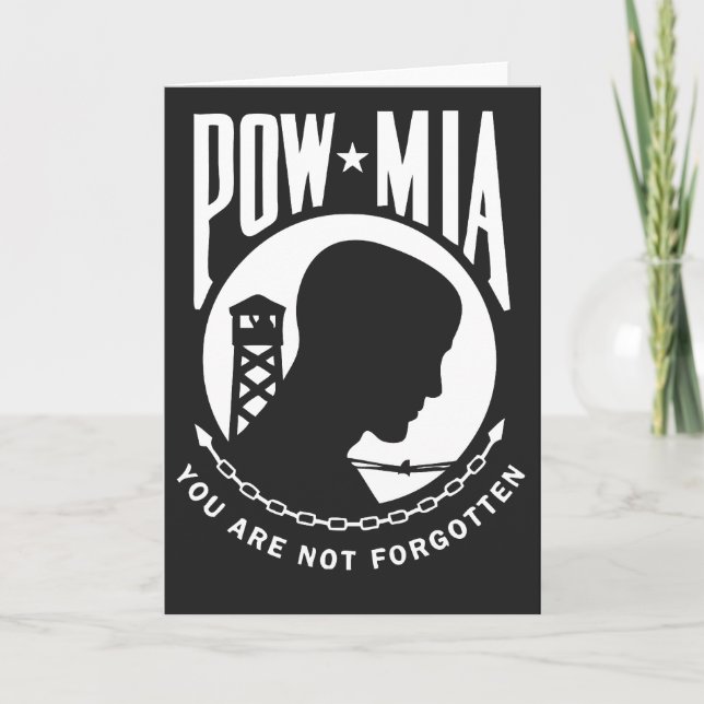 POW MIA-gratulationskort Kort (Framsida)