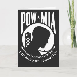 POW MIA-gratulationskort Kort