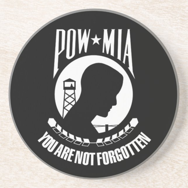 POW - MIA-kustfartyg Underlägg Sandsten (Framsidan)