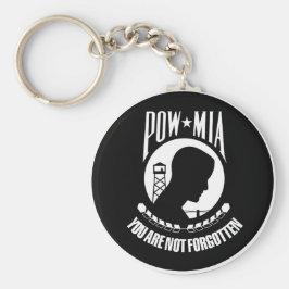 POW MIA MILITARY HEROES GEAR NYCKELRING