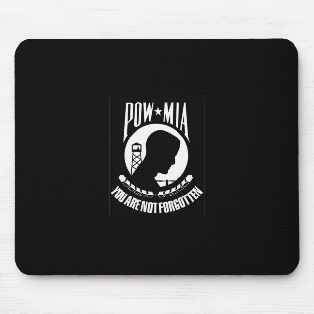 POW - MIA Mousepad Musmatta (Framsidan)