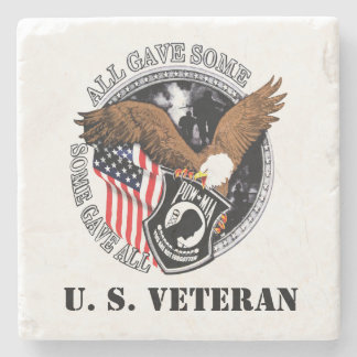 POW-MIA Patriotic Military Veteran Stone Underlägg