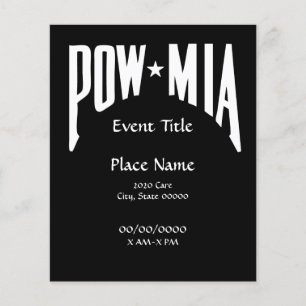 POW MIA Small Event Flyer
