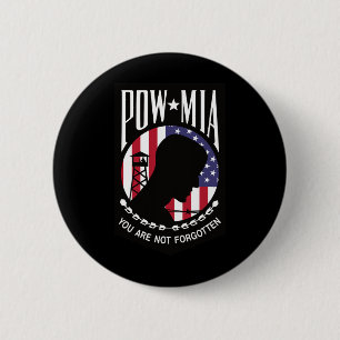 Pow Mia Usa Flag Du Är Inte Glömd  Knapp