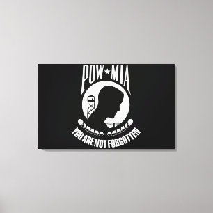 POW--MIAflagga Canvastryck