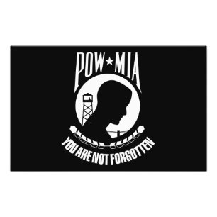 POW--MIAflagga Fototryck