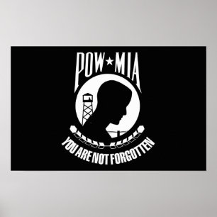 POW--MIAflagga Poster