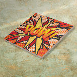 POW Roligt Retro Tecknad Bok-popup-bild Kakelplatta<br><div class="desc">Roligt trendig superhjälte tecknad bok lägger upp keramiska plattor som säkert kommer att lägga till stänk i färg i alla rum i ditt hem eller på ditt kontor. Ett idealiskt sätt att behandla dig själv eller någon som du känner med den här coolan, unika tecknad con designer keramiska plattor. Lägg...</div>