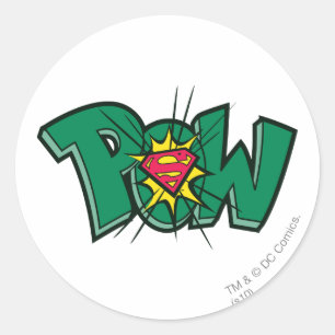 Pow Runt Klistermärke