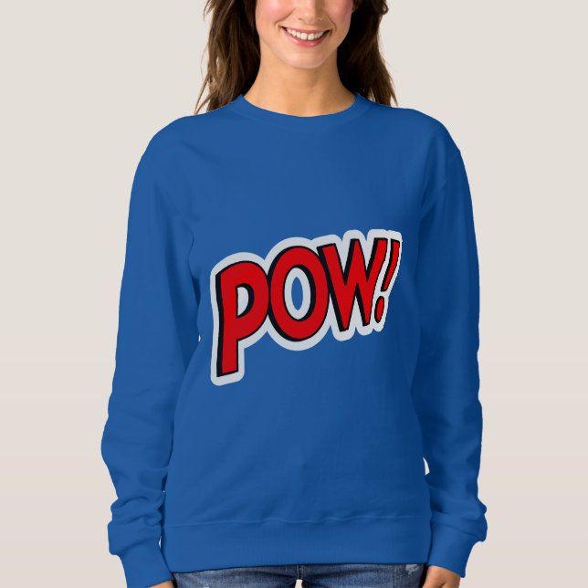 POW! Screwball Graphics Blå T Shirt (Framsida)