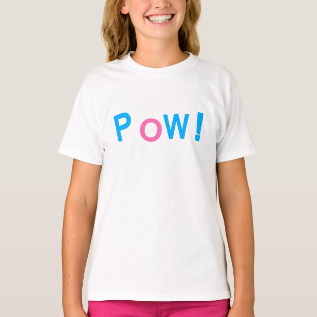 POW! Serietypografi T Shirt (Framsida)