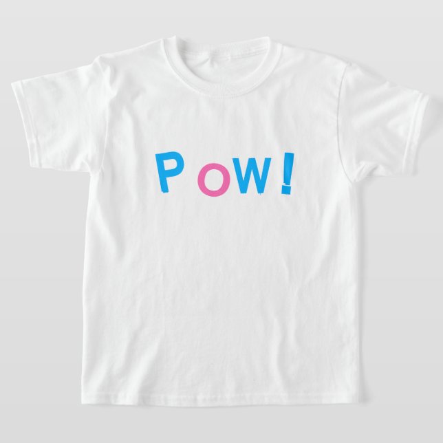 POW! Serietypografi T Shirt (Laydown)