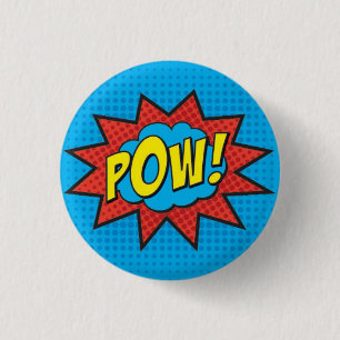 POW! Superheroen klämmer fast PC Knapp