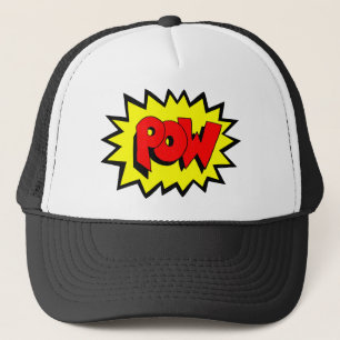 POW - Tecknad Bok Pop Art Truckerkeps