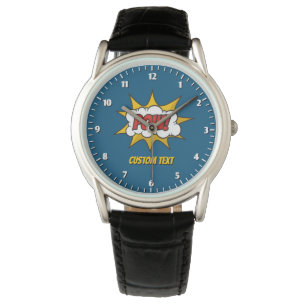 Pow Tecknad Ljud, effekt Armbandsur