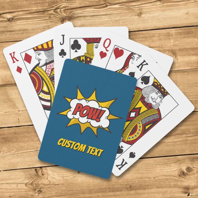 Pow Tecknad Ljud, effekt Casinokort (Skapare uppladdad)