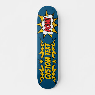 Pow Tecknad Ljud, effekt Mini Skateboard Bräda 18,5 Cm